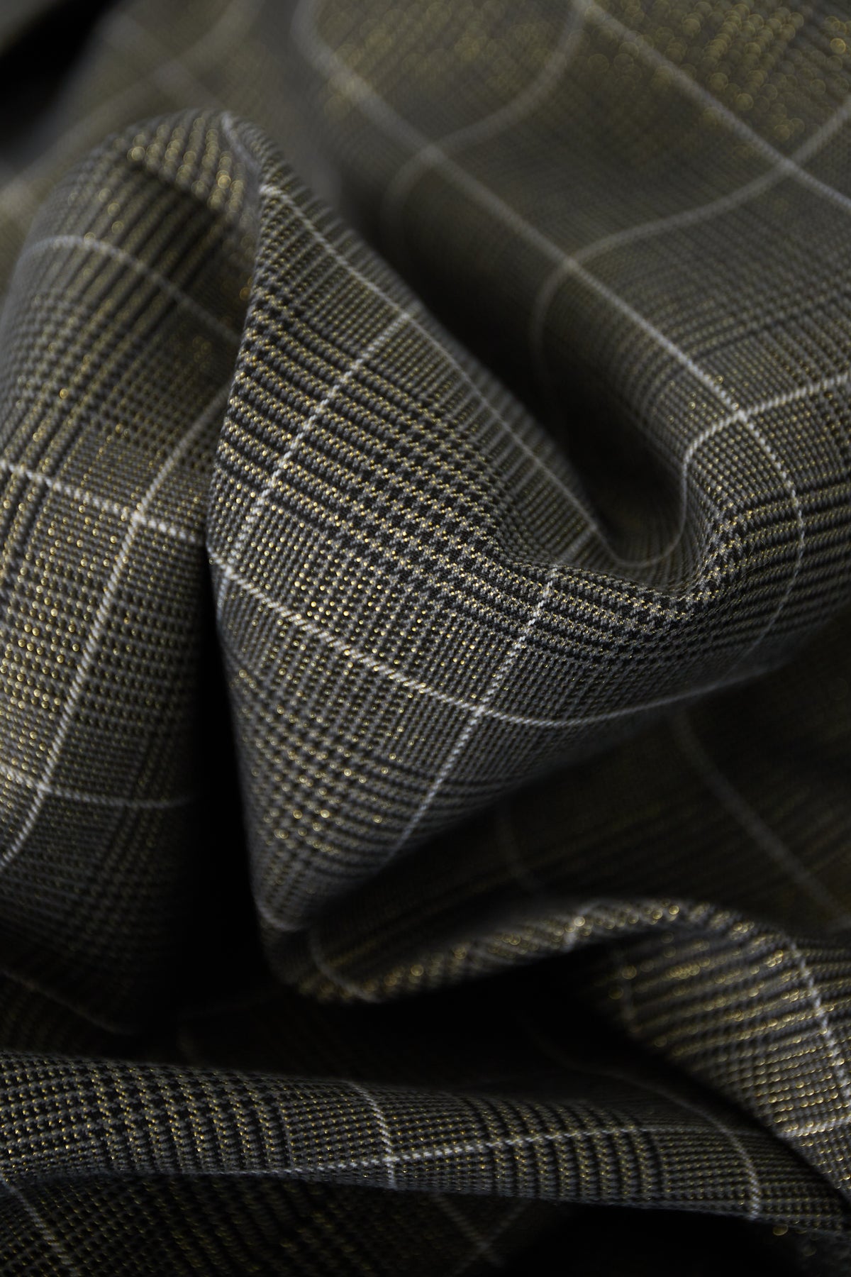 Polyester Fiber Women's Suit Set Conservative Checkered Fall/Winter