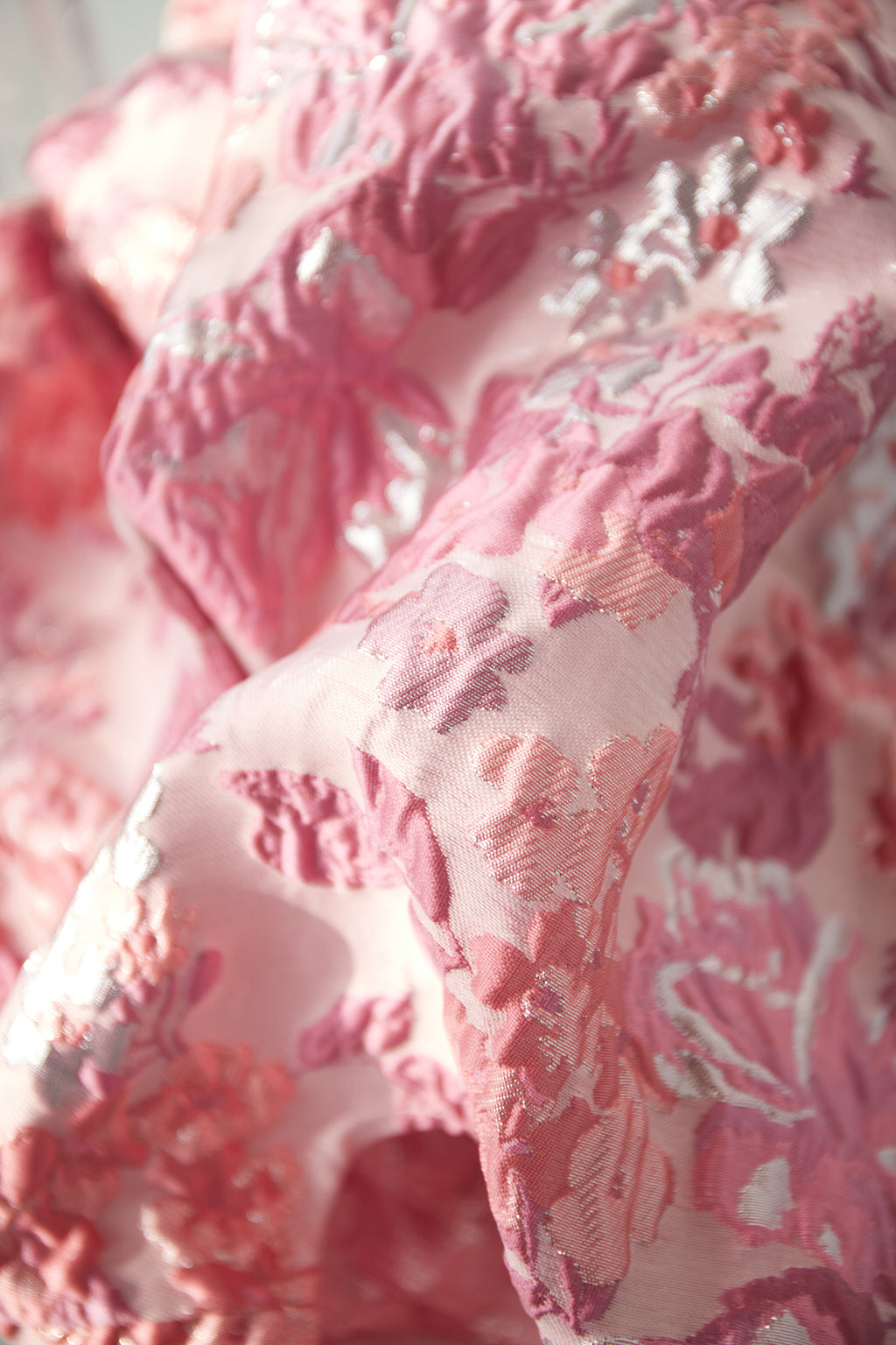 Woven Polyester Fiber Women's Short Sleeve Top Elegant Floral Print