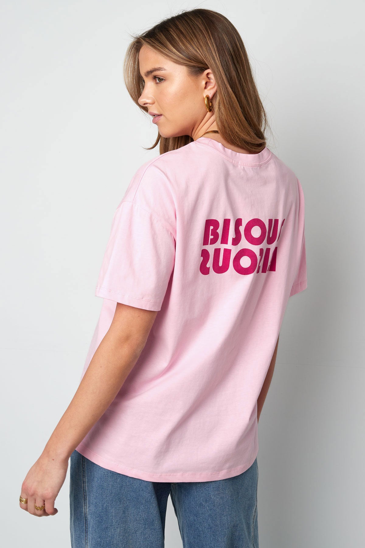 Cotton Women's T-shirt Oversized Logo Print