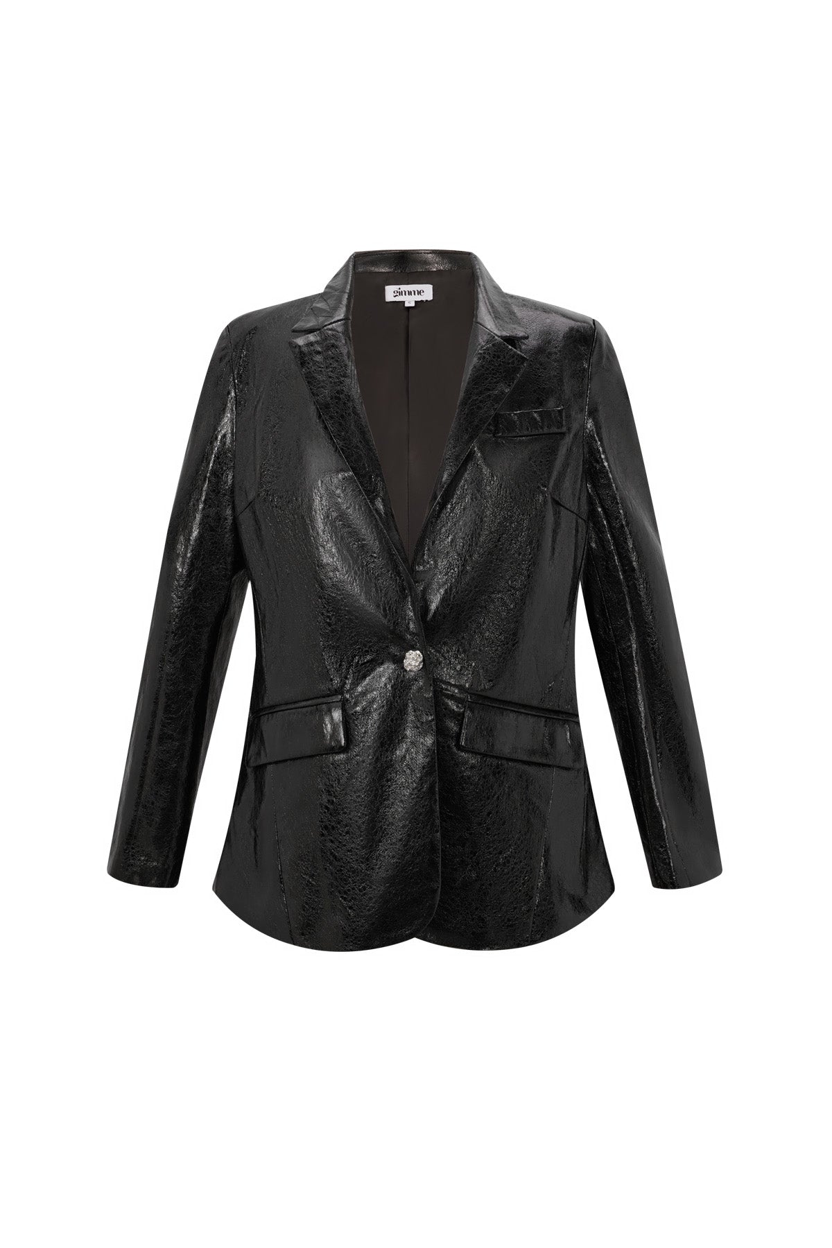 Pu Leather Women's Blazer Set Shiny Finish - Dames Pak Set | SERAMODE