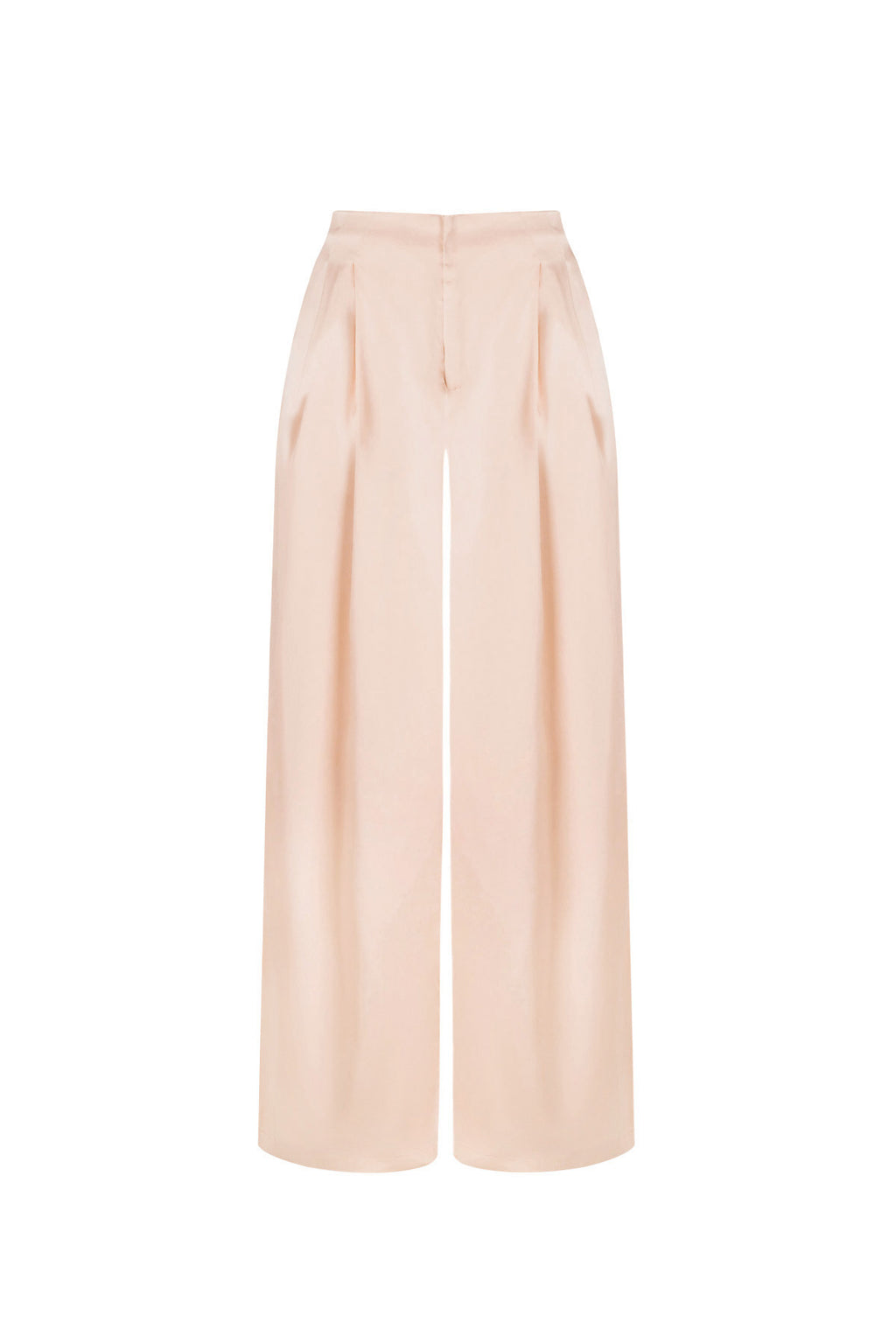 Woven Polyester Fiber Women's Straight Pants Casual Solid Color