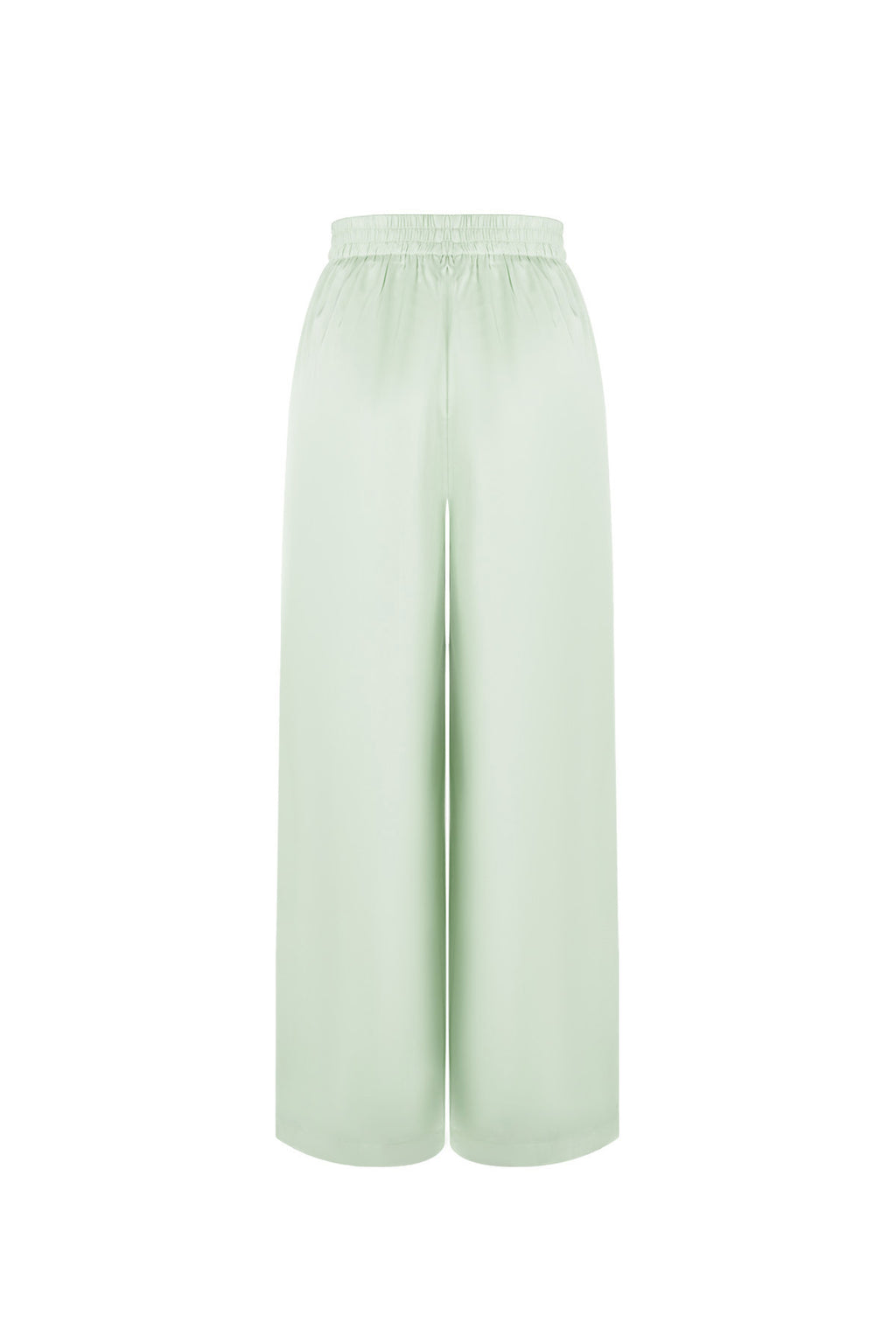 Woven Polyester Fiber Women's Straight Pants Casual Solid Color