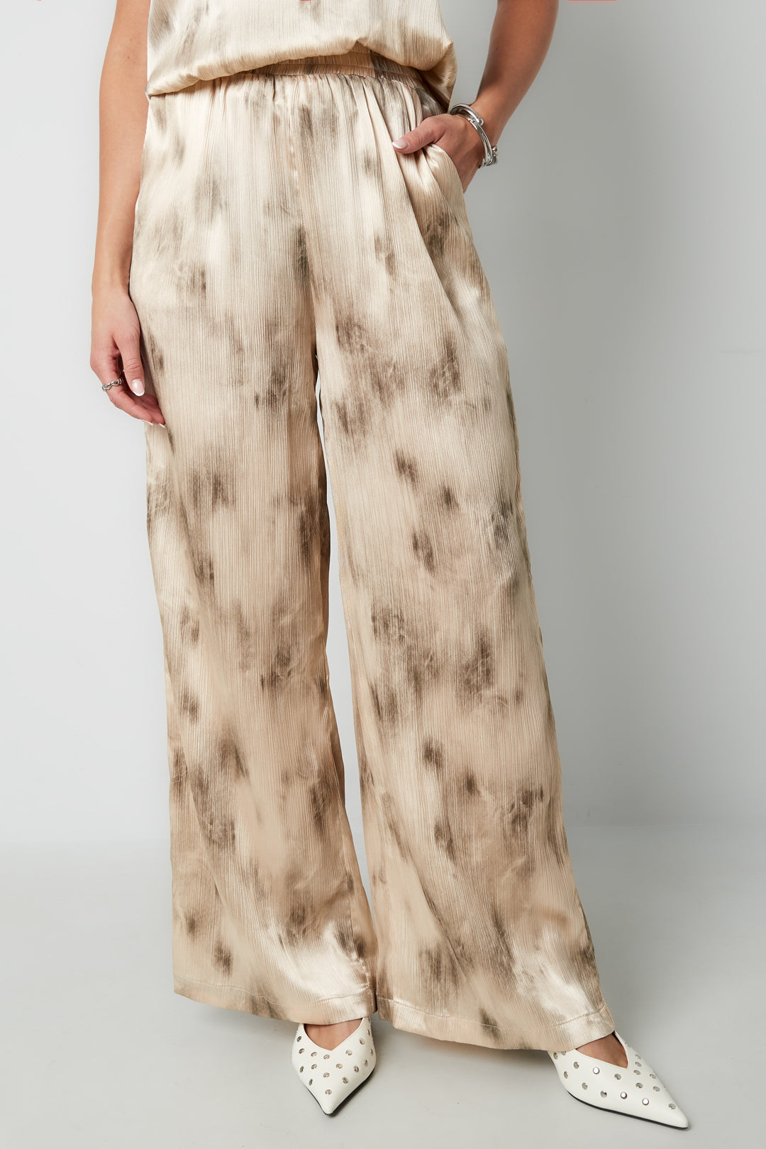 Woven Casual Women's Wide Leg Pants Tie-dye Spring/Summer
