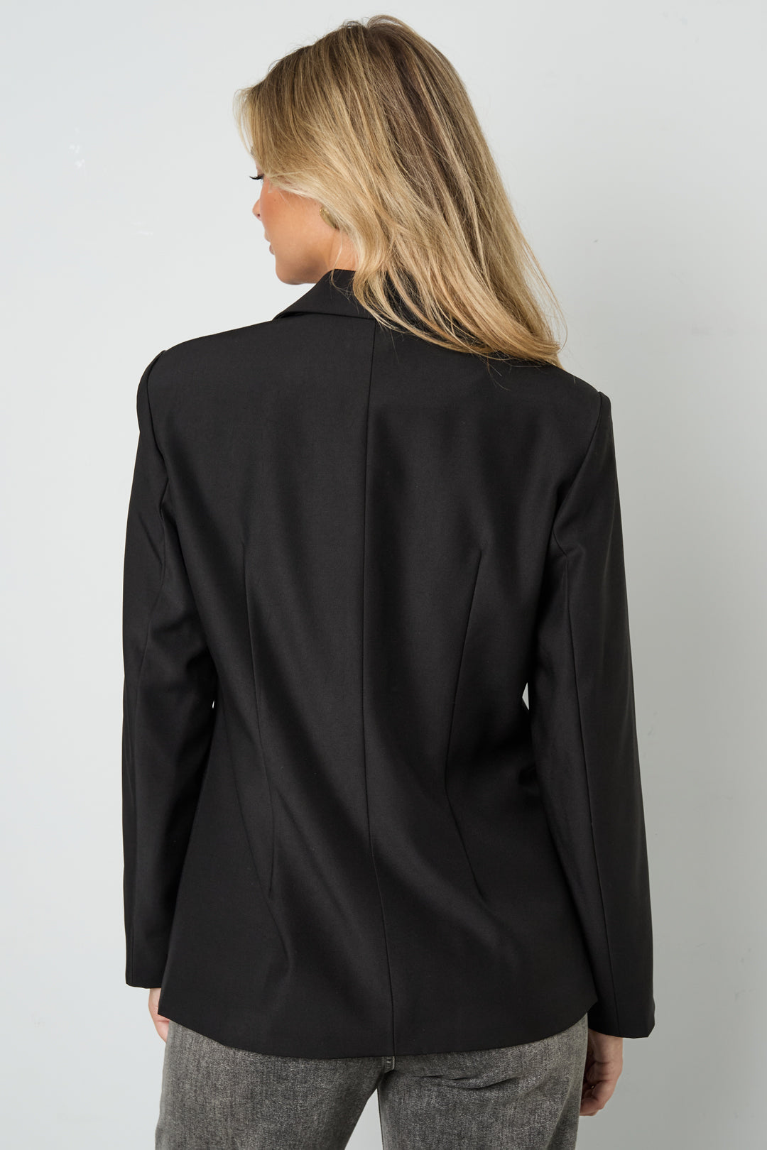 Woven Polyester Fiber Women's Suit Set Elegant Solid Color Fall/Winter