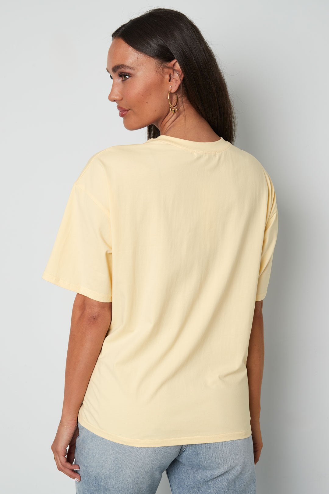 Cotton Women's T-shirt Casual Letters