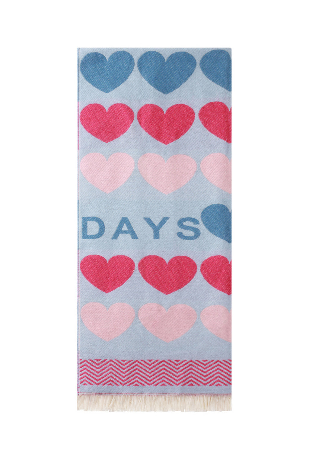 Scarf with Hearts - Wintersjaal Dames | SERAMODE