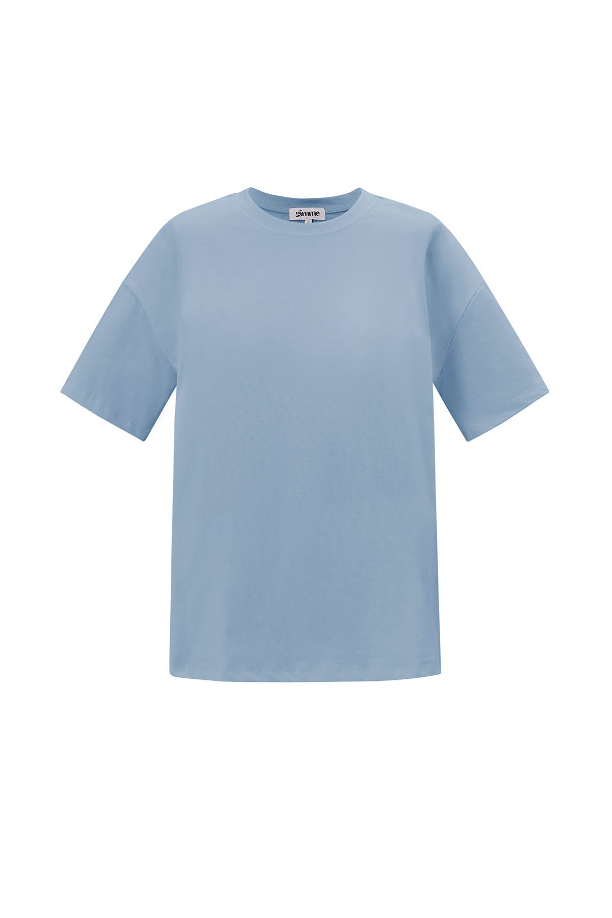 Cotton Knitted Women's T-shirt Casual Solid Color