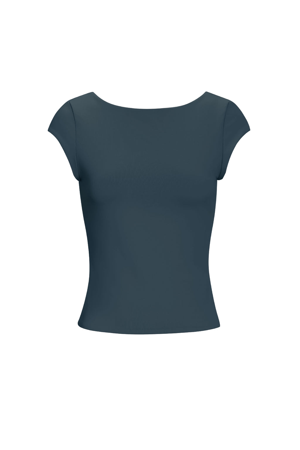 Nylon Knitted Women's T-Shirt Basic Solid Color - Dames T-shirt | SERAMODE