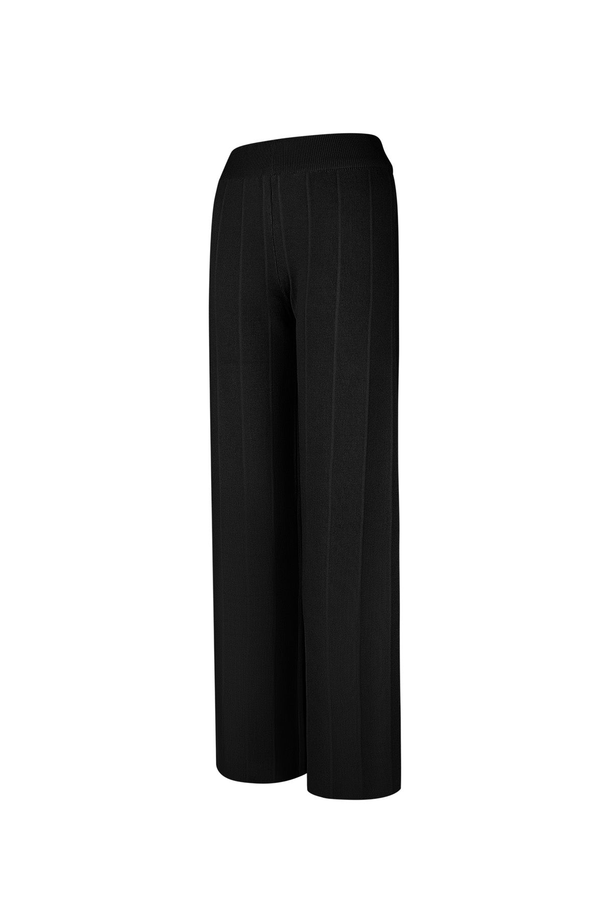 Viscose Women's Wide Leg Pants Conservative Solid Color