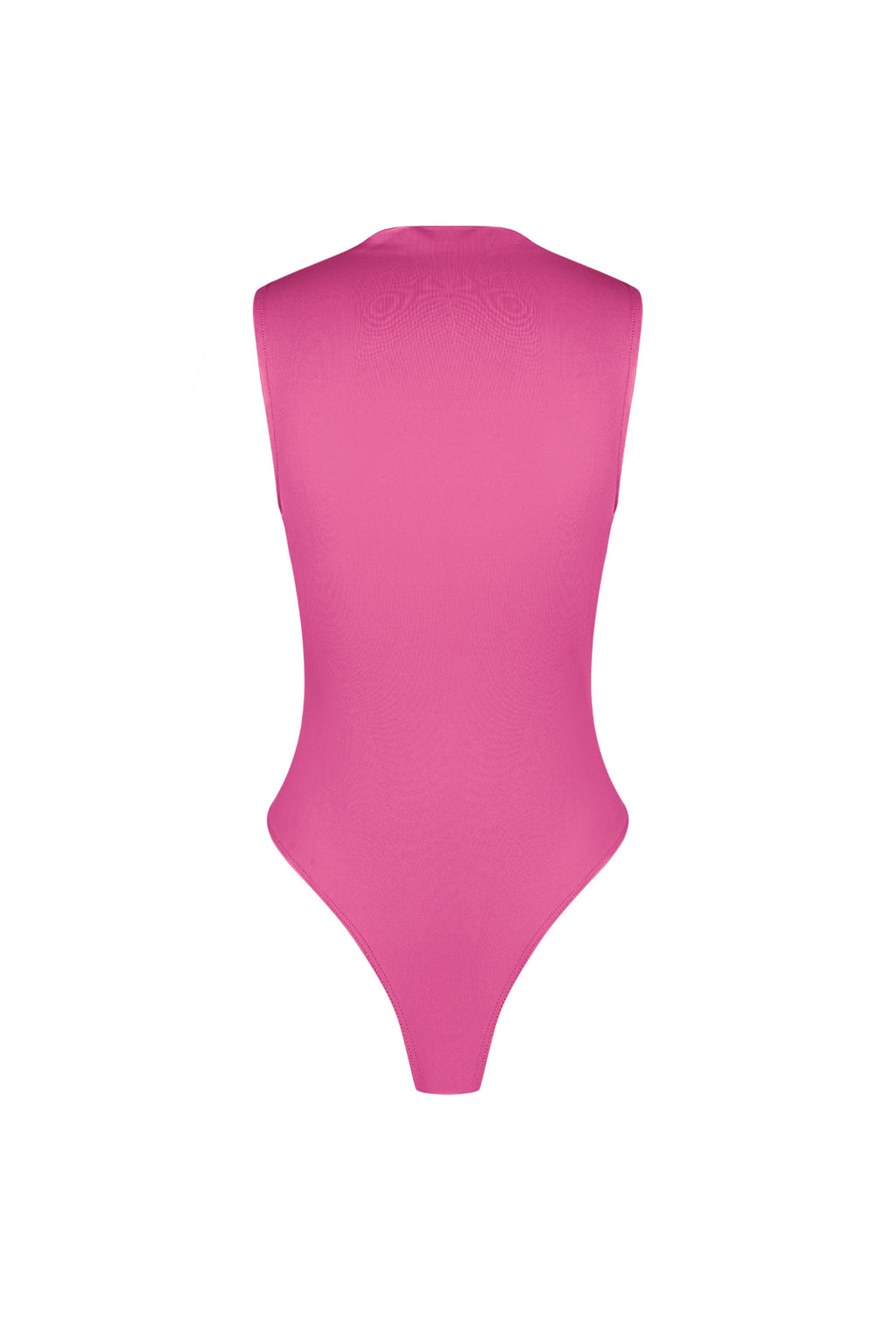 Stretch Knit Women's Bodysuit High Neck Minimalist Design