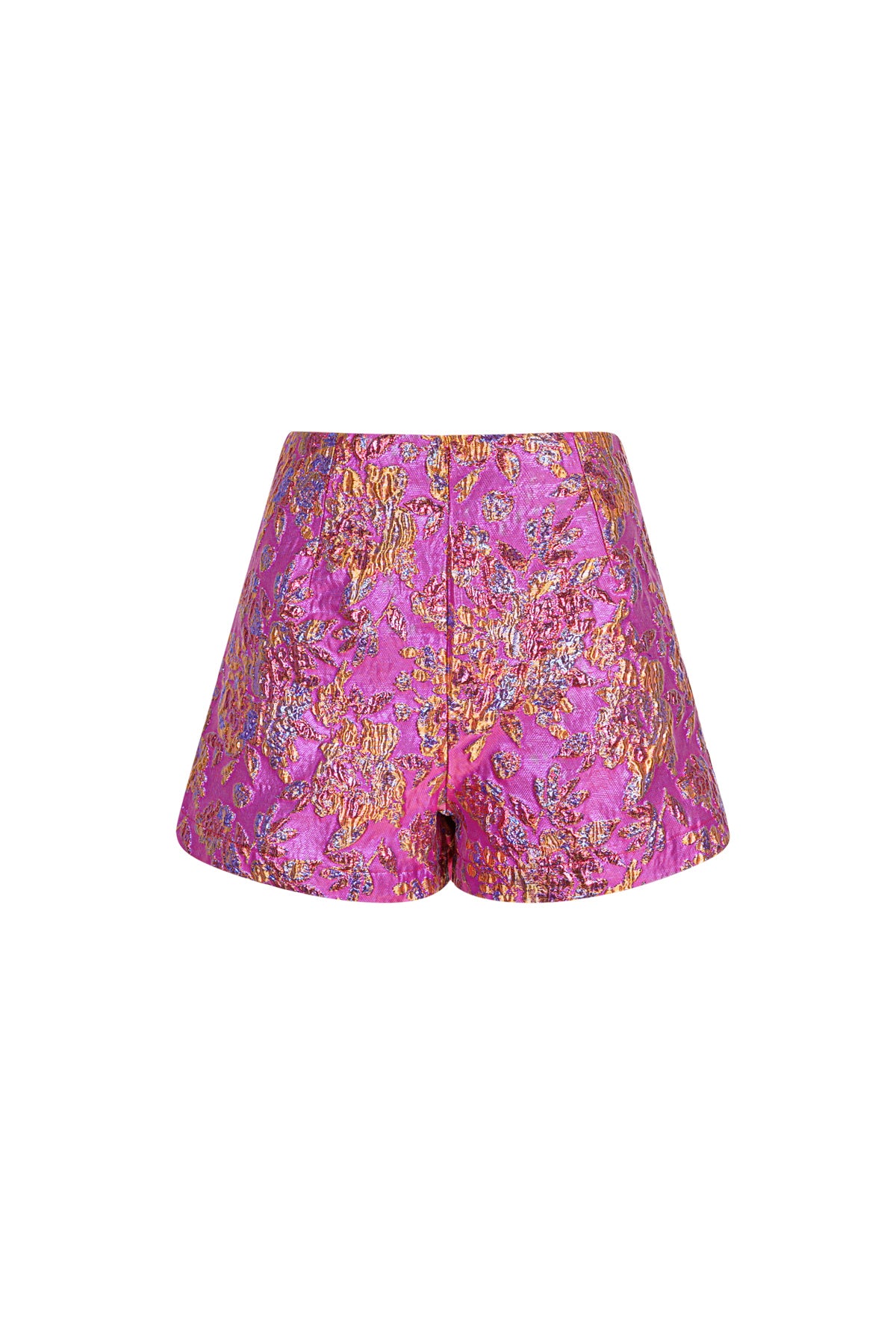 Polyester Women's High-Waisted Shorts Floral Print