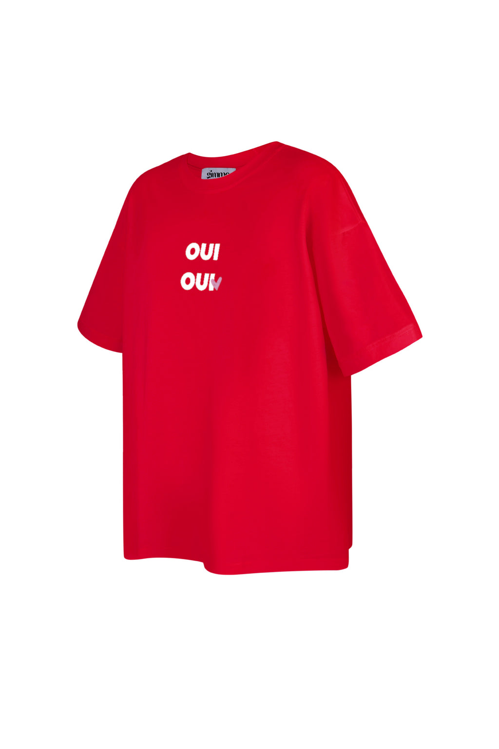 Cotton Women's T-shirt Oversized OUI Print