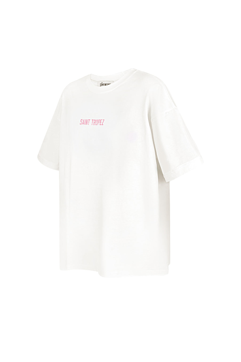 Cotton Women's T-shirt Oversized Saint Tropez Print