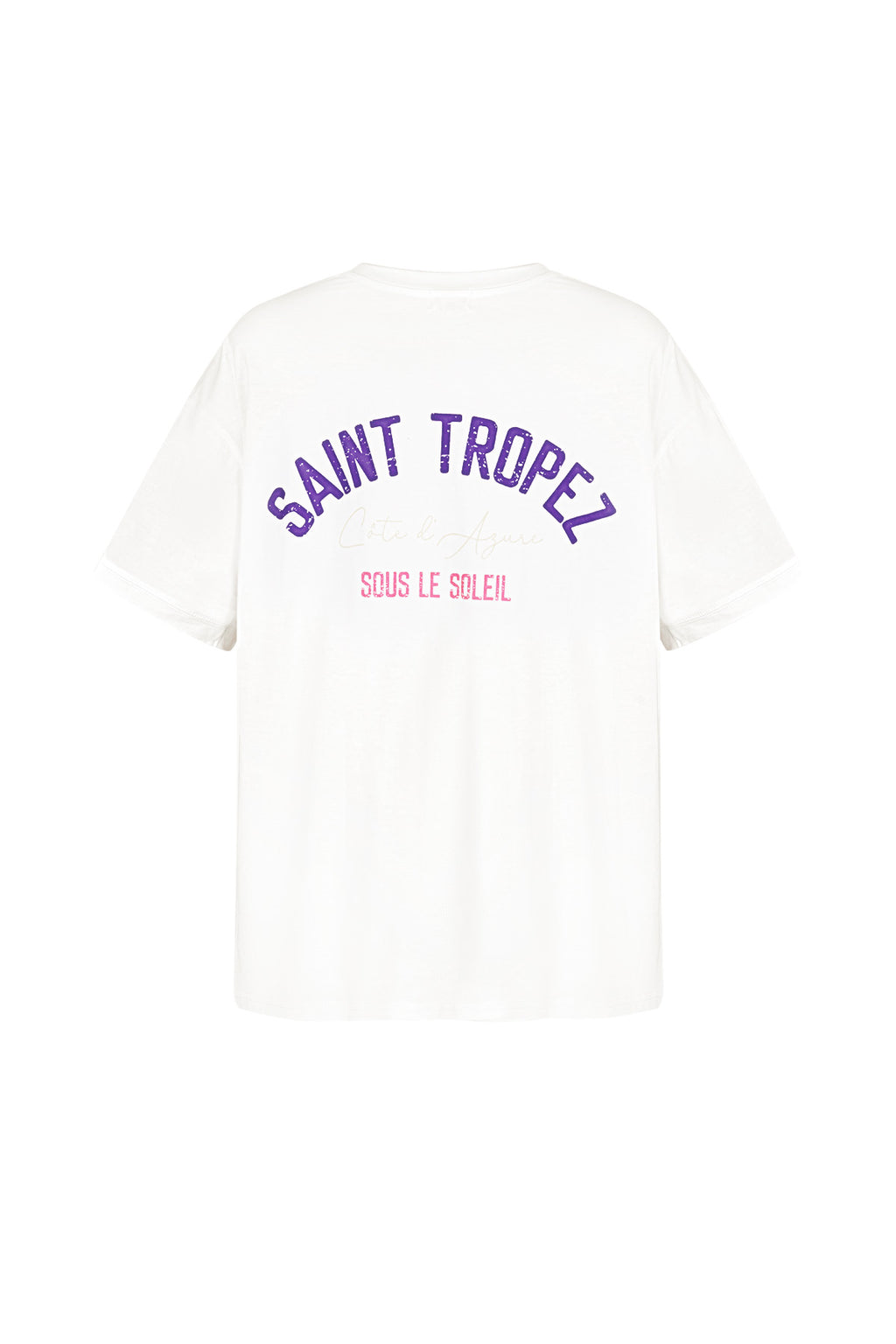 Cotton Women's T-shirt Oversized Saint Tropez Print