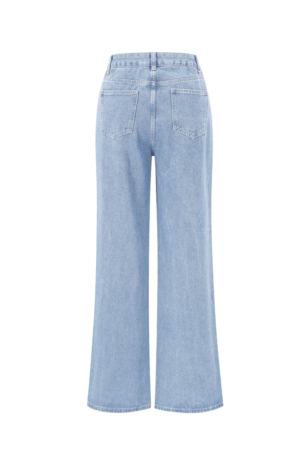 Cotton Woven Women's Straight Leg Denim Pants Heart Embroidery Casual