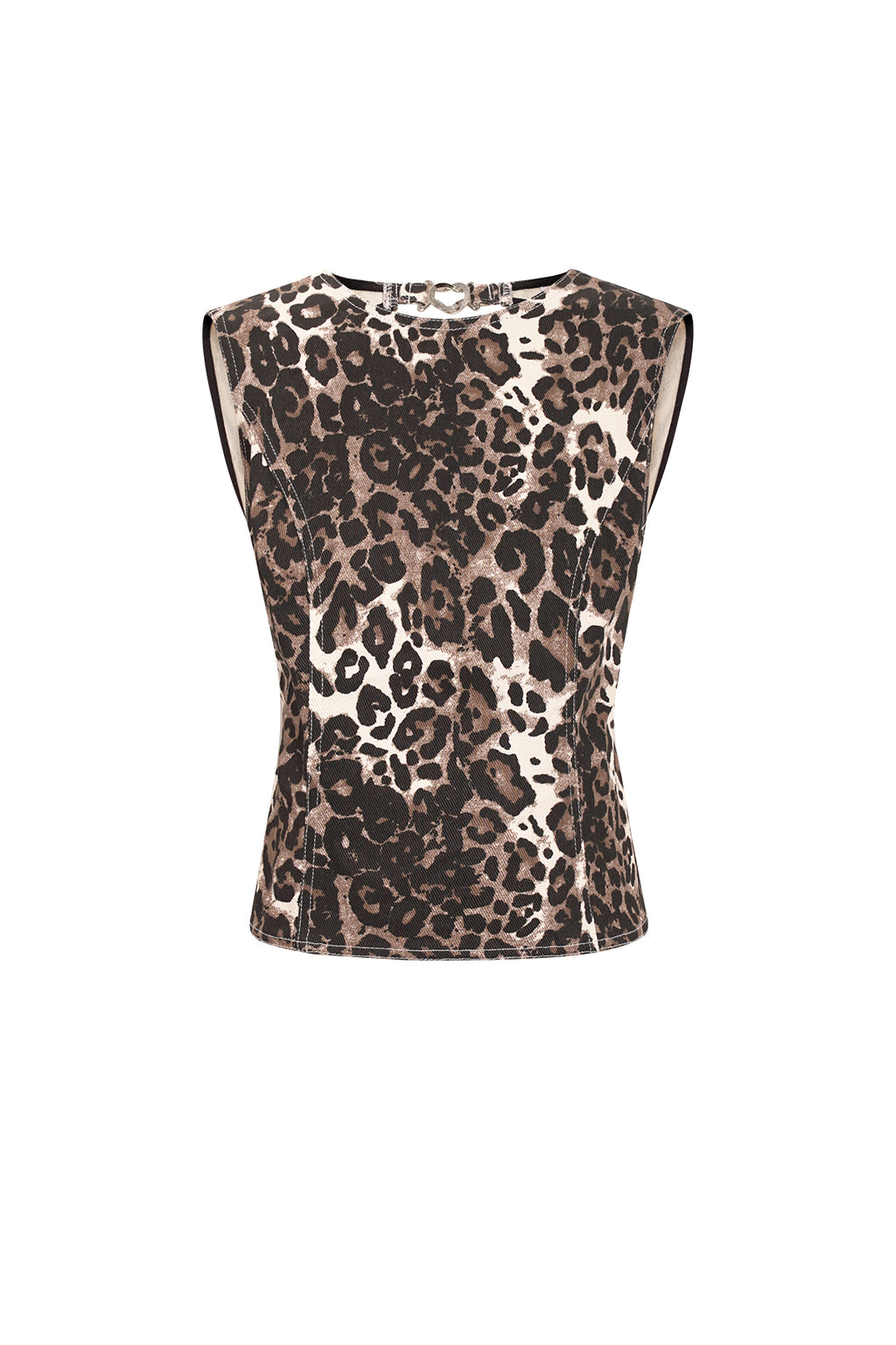 Sleeveless Top Leopard Print Sexy - Mouwloze Top Dames | SERAMODE