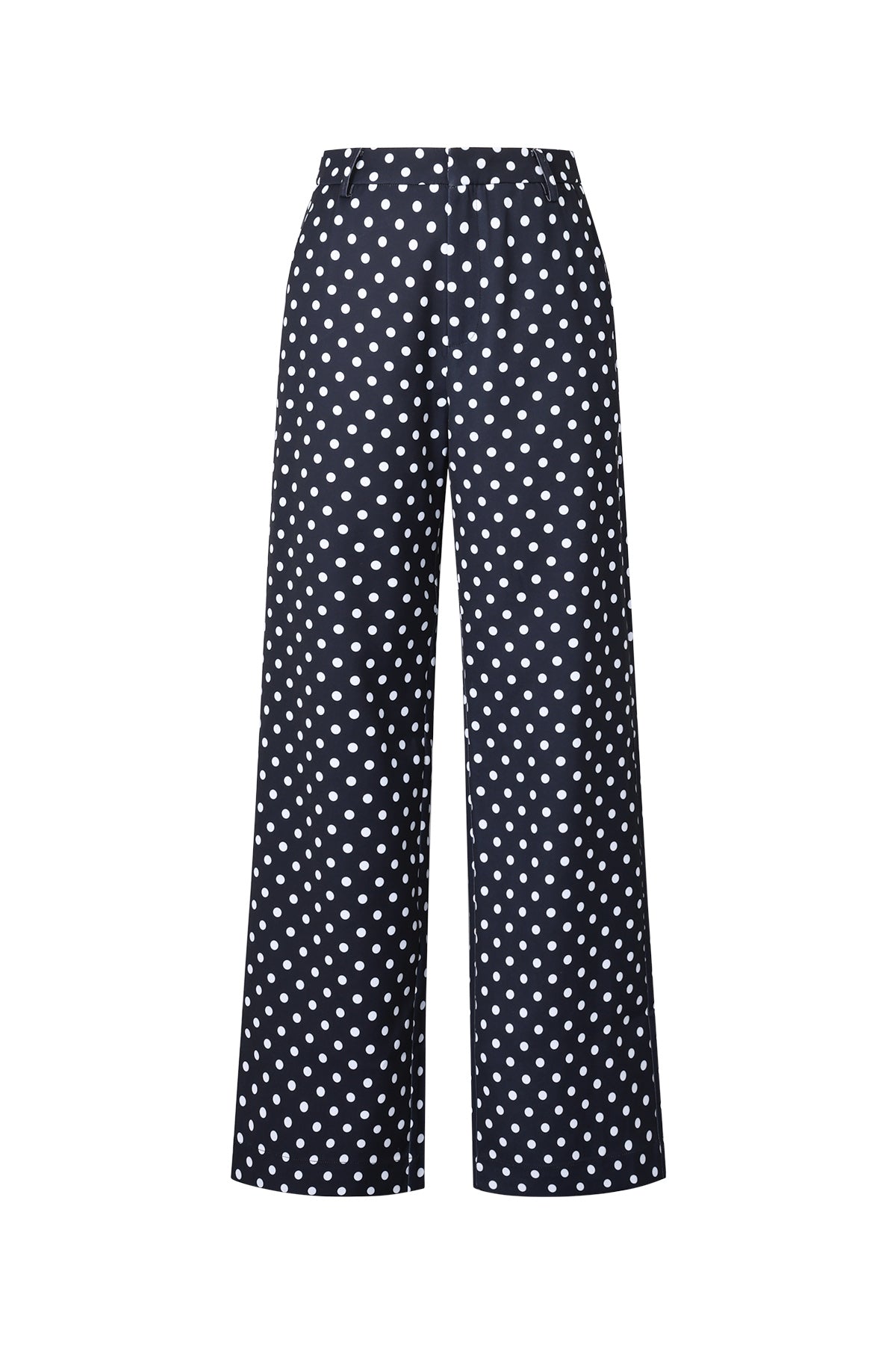Women's Straight Pants Elegant Polka Dots - Dames Pantalon | SERAMODE
