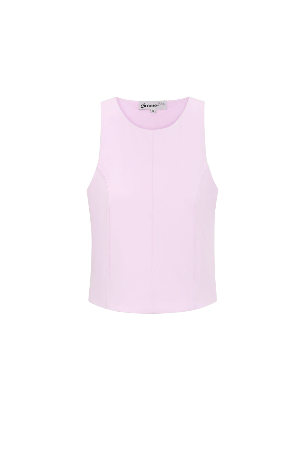 Knitted Nylon Women's Sleeveless Top Spring/Summer Basic Solid Color