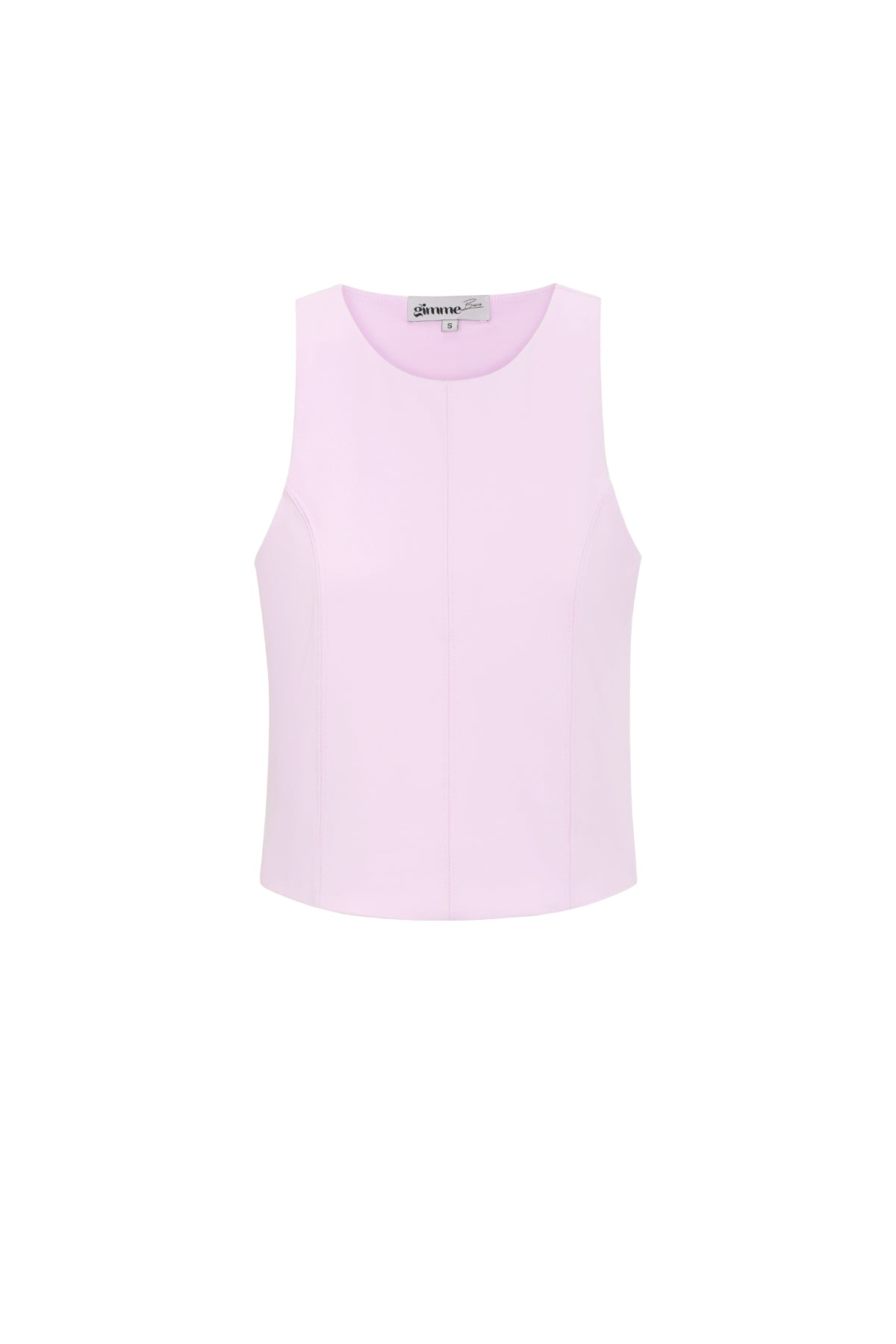 Knitted Nylon Women's Sleeveless Top Spring/Summer Basic Solid Color