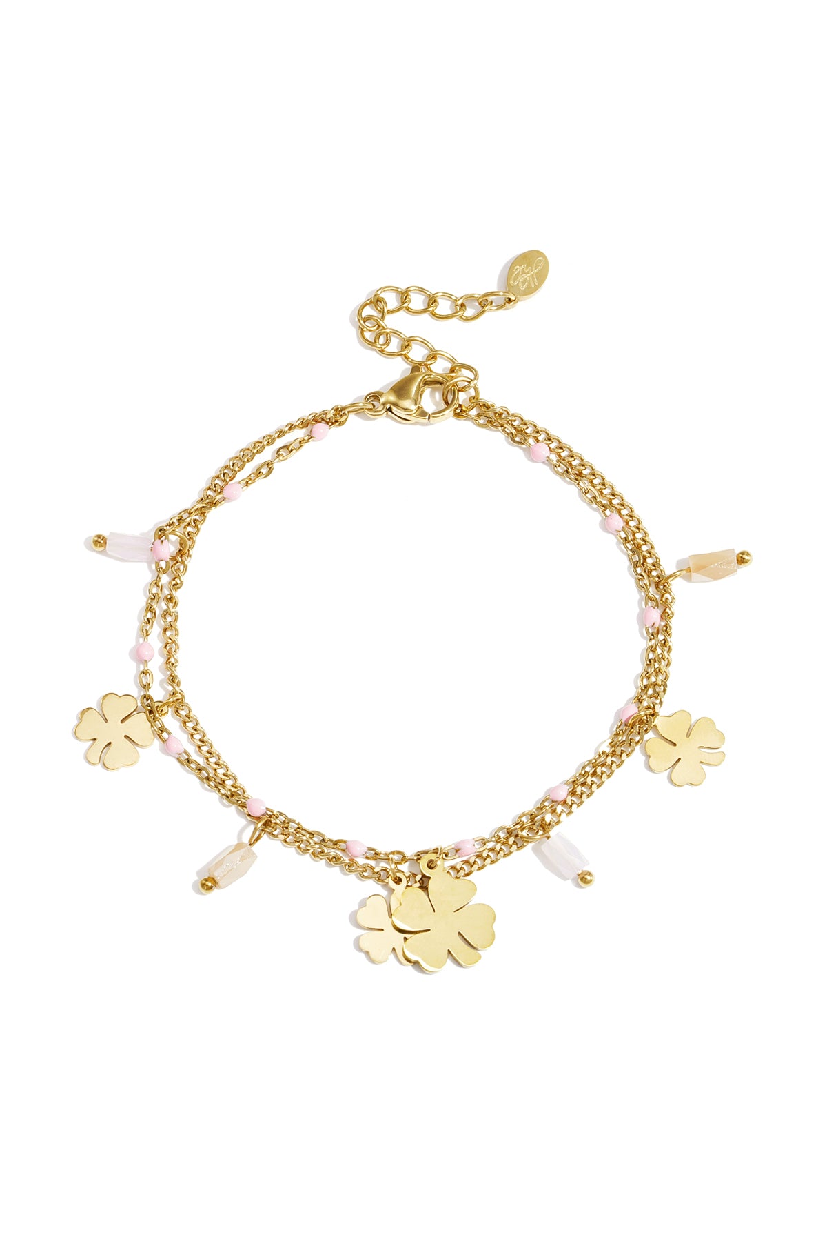 Pink Clover Bracelet - Bedelarmband | SERAMODE