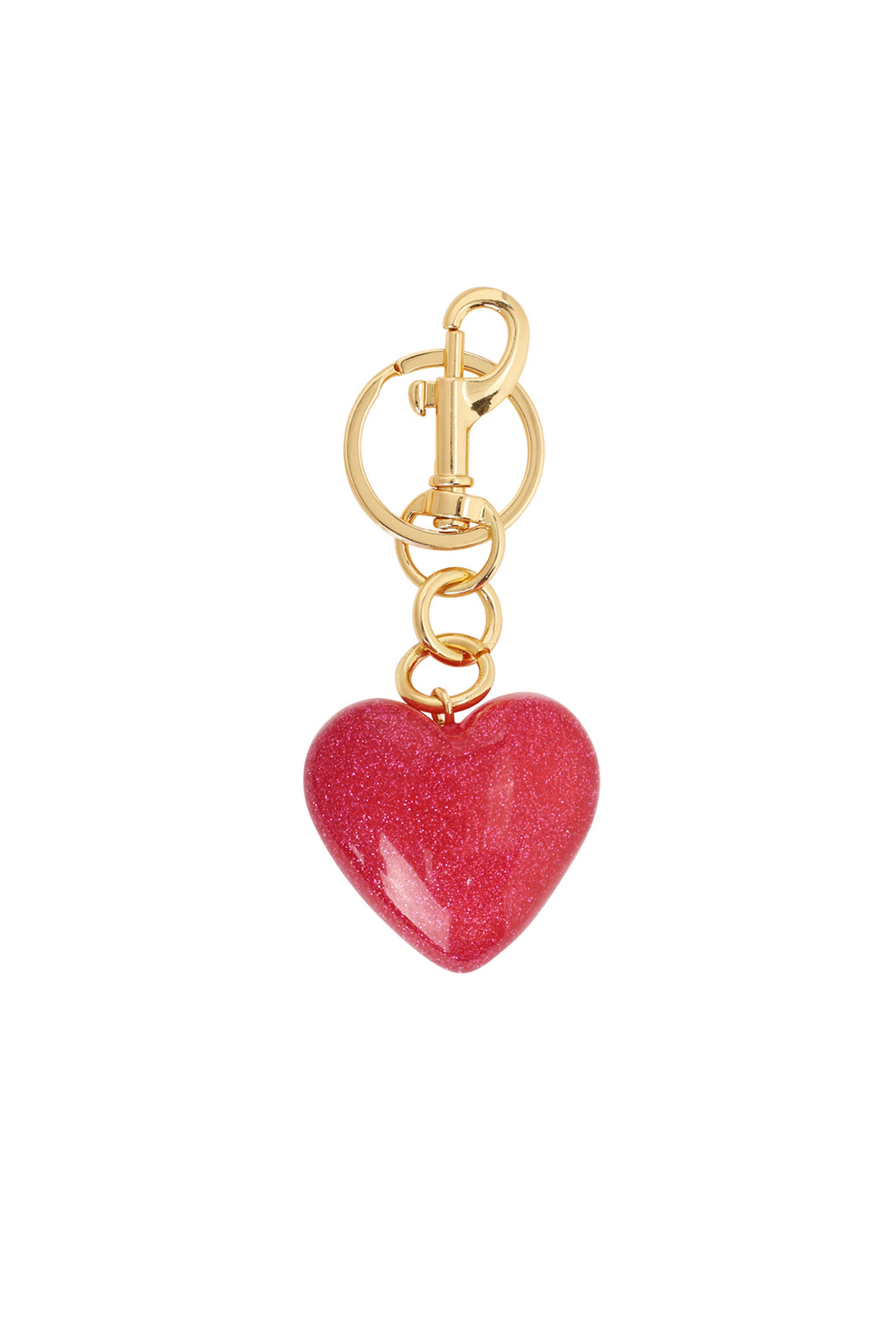 Glitter Heart Bag Charm - Tashanger | SERAMODE