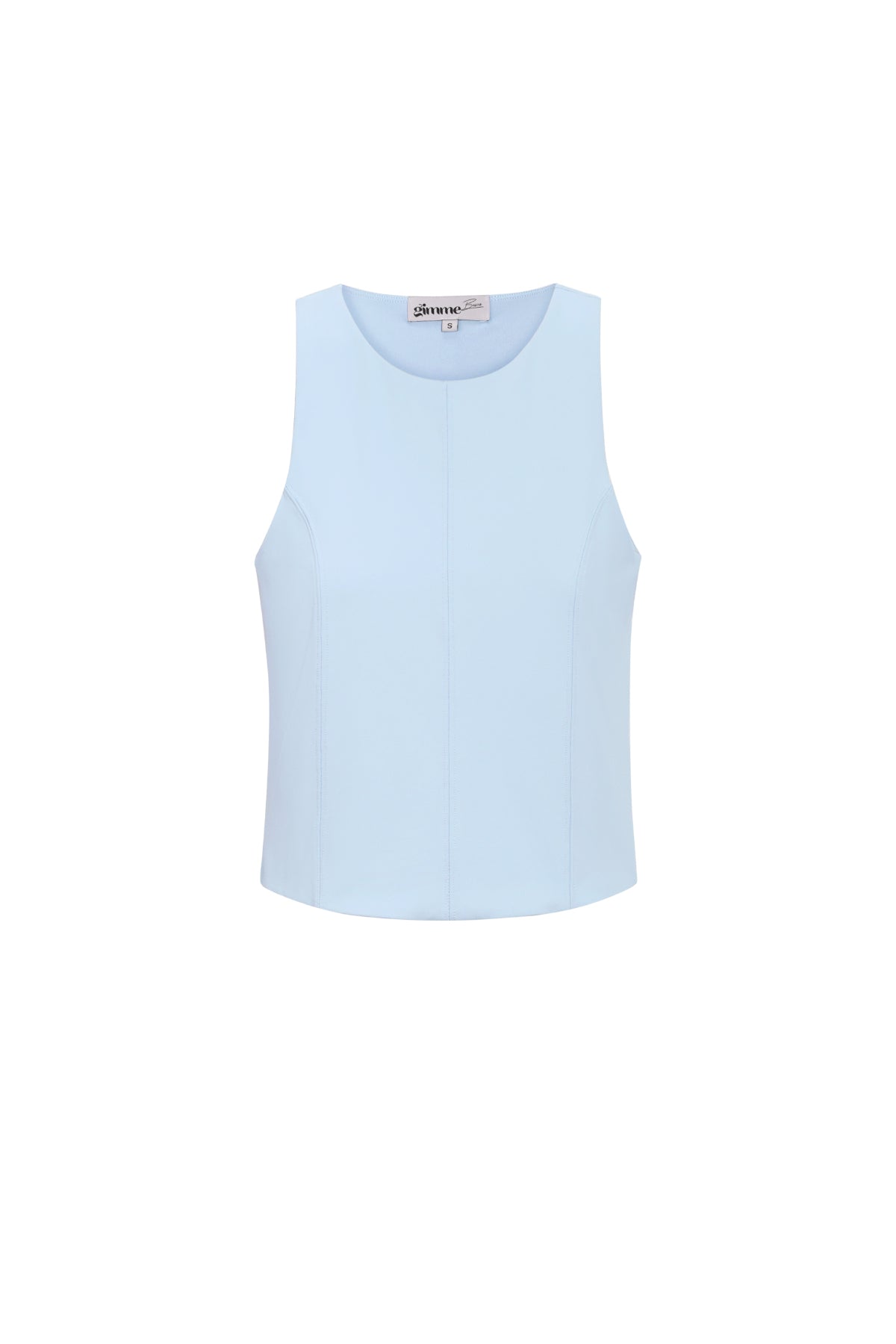 Nylon Women's Sleeveless Top Basic Solid Color - Mouwloze Top Dames | SERAMODE