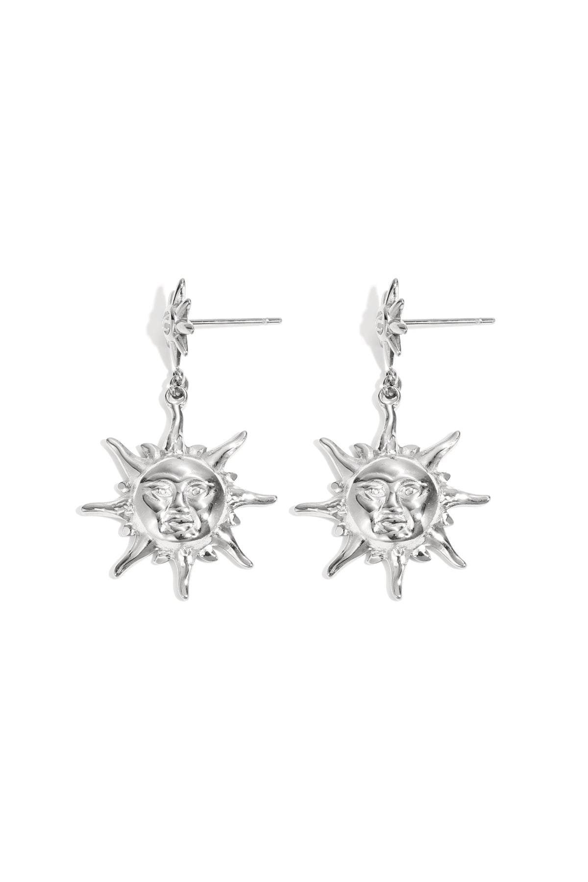 Stainless Steel Charm Earrings sun Casual Daily Simple Series Women's jewelry