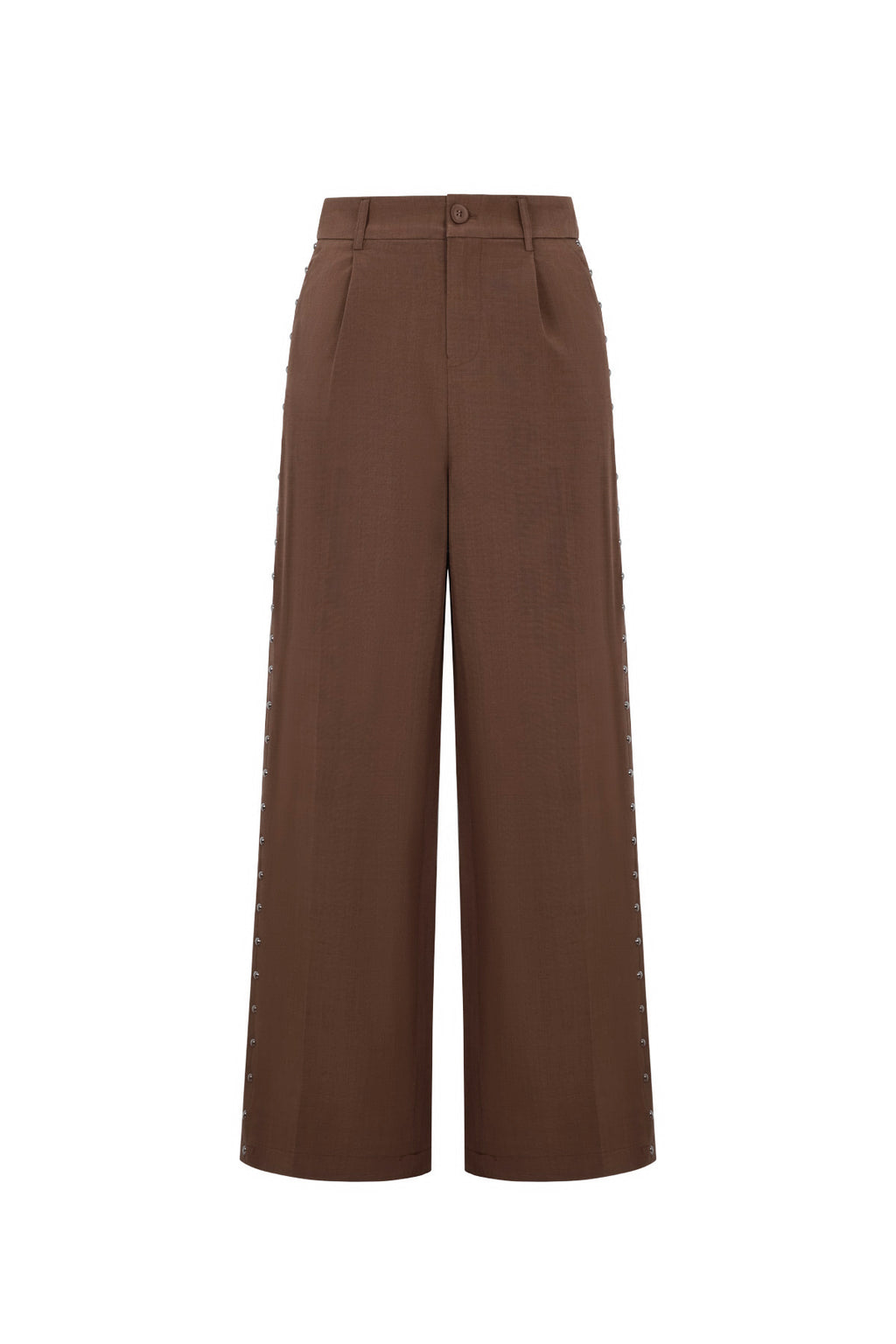 Women's Wide Leg Pants Elegant Solid Color - Wide Leg Broek Dames | SERAMODE