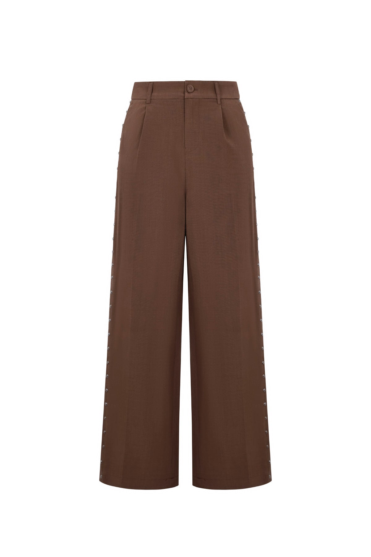 Women's Wide Leg Pants Elegant Solid Color - Wide Leg Broek Dames | SERAMODE